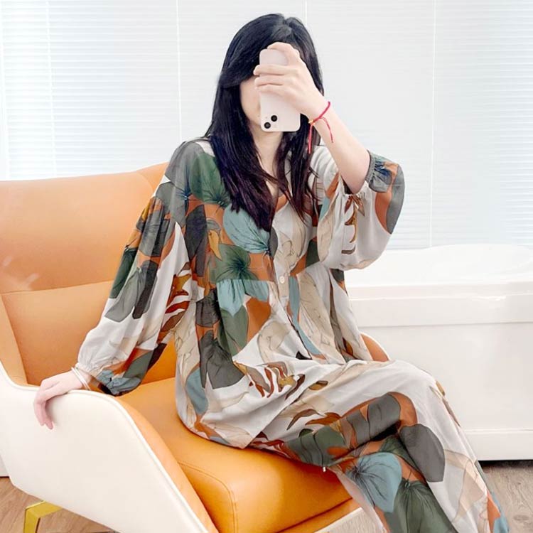 楽天市場】ルームウェア 上下セット レディース パジャマ 前開き 7分袖