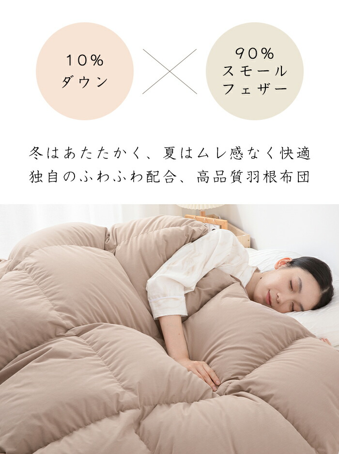 楽天市場】☆SS 66%OFF☆ 掛け布団 シングル ダウン10% 羽根布団