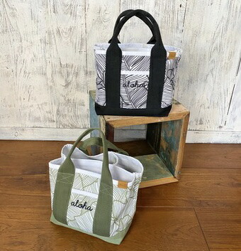 楽天市場】○o。ハワイアン ALOHA刺繍入り リーフ柄 キャンバス