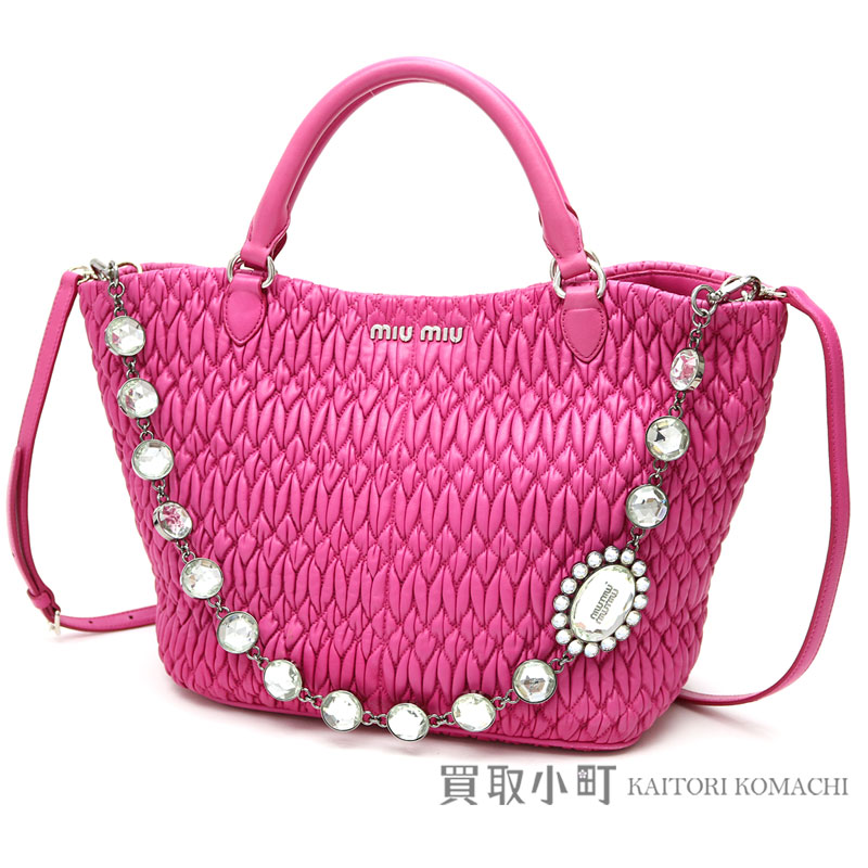 楽天市場】【美品】ミュウミュウ 【MIUMIU】 ナッパクリスタル