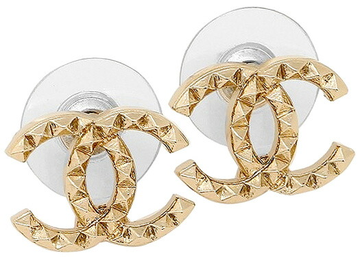 楽天市場】シャネル CHANELココマーク CCゴールドピアスシンプルライン