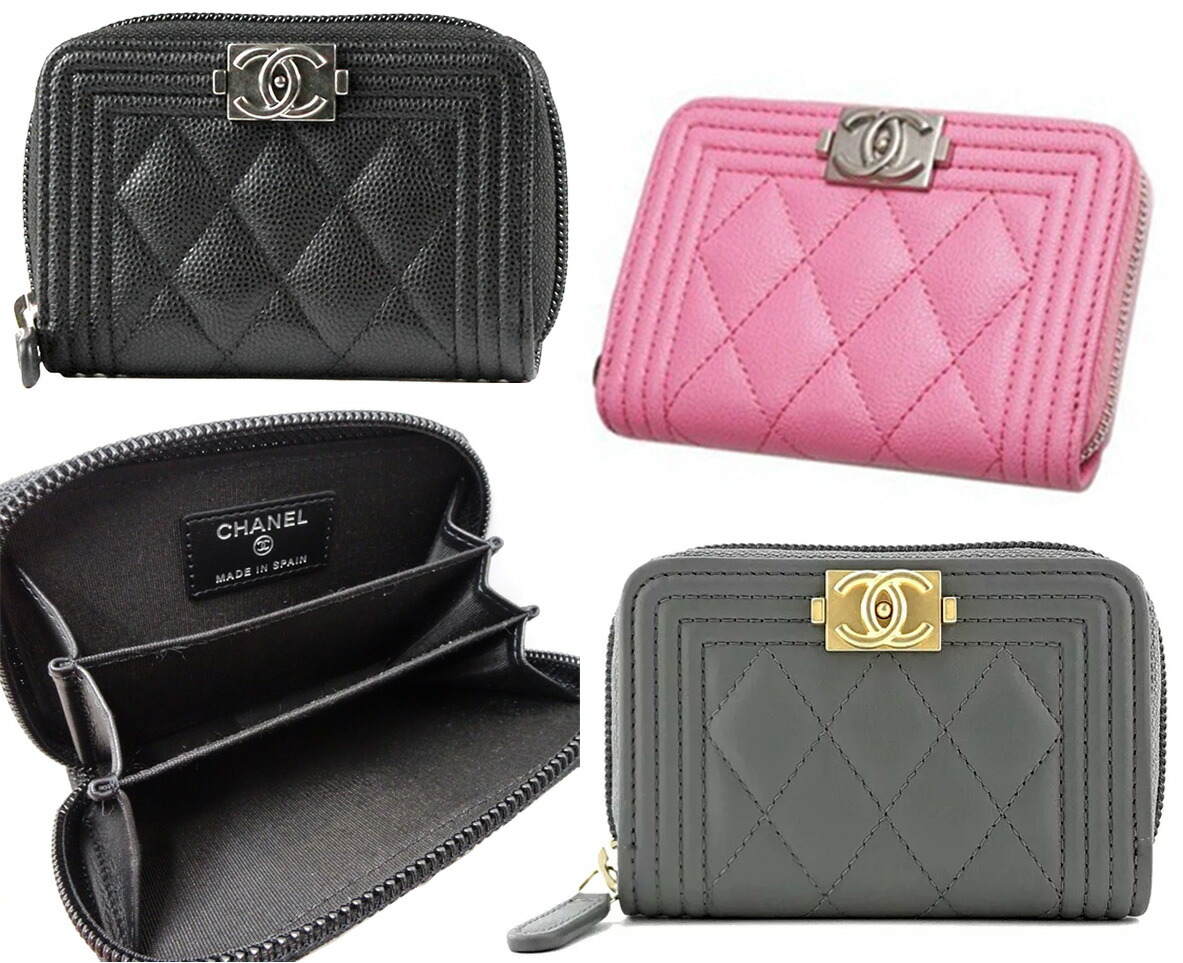楽天市場】CHANEL シャネル 小銭入れラウンドファスナーコインケース