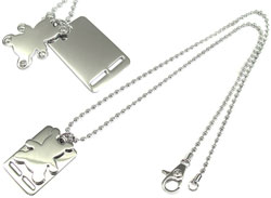 楽天市場】D&G DOLCE＆GABBANAペンダントネックレス シルバーダブル