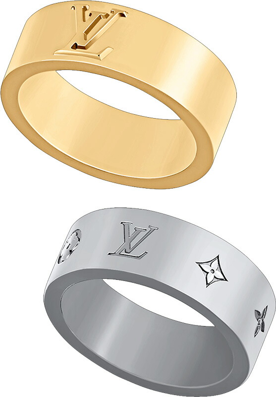 楽天市場】LOUIS VUITTON ルイヴィトン 指輪エンボスLVイニシャルロゴ
