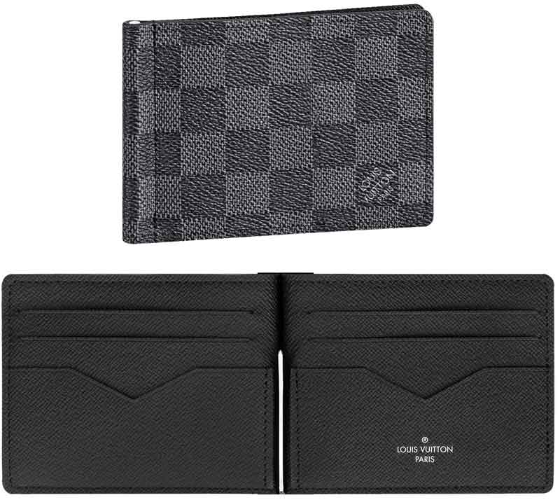 楽天市場】LOUIS VUITTON ルイヴィトンマネークリップ付き2つ折り財布