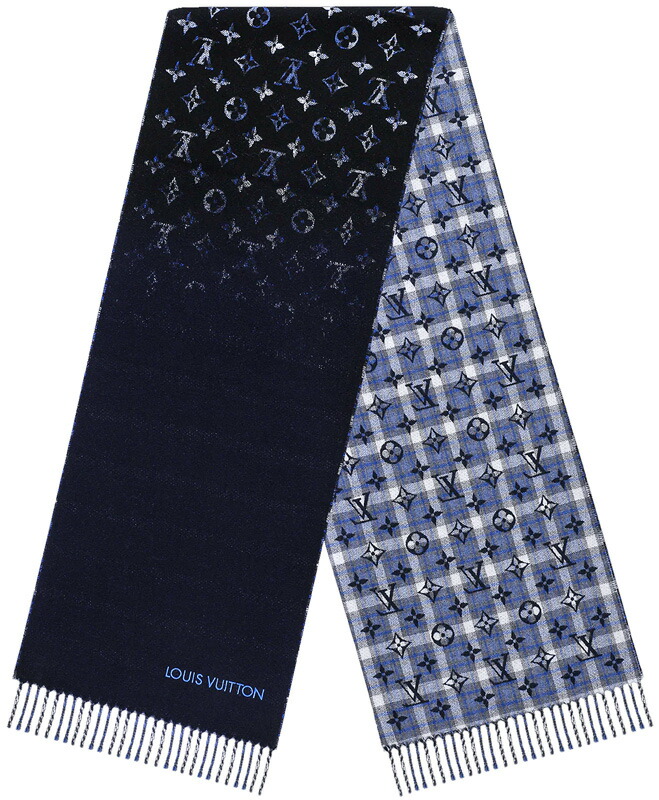 楽天市場】LOUIS VUITTON ルイヴィトンフリンジ仕上げリバーシブル