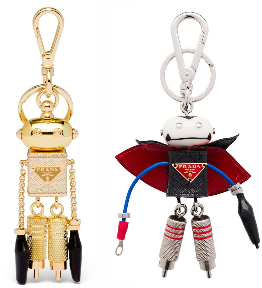 楽天市場】PRADA プラダ キーホルダーロゴ刻印カラビナフック