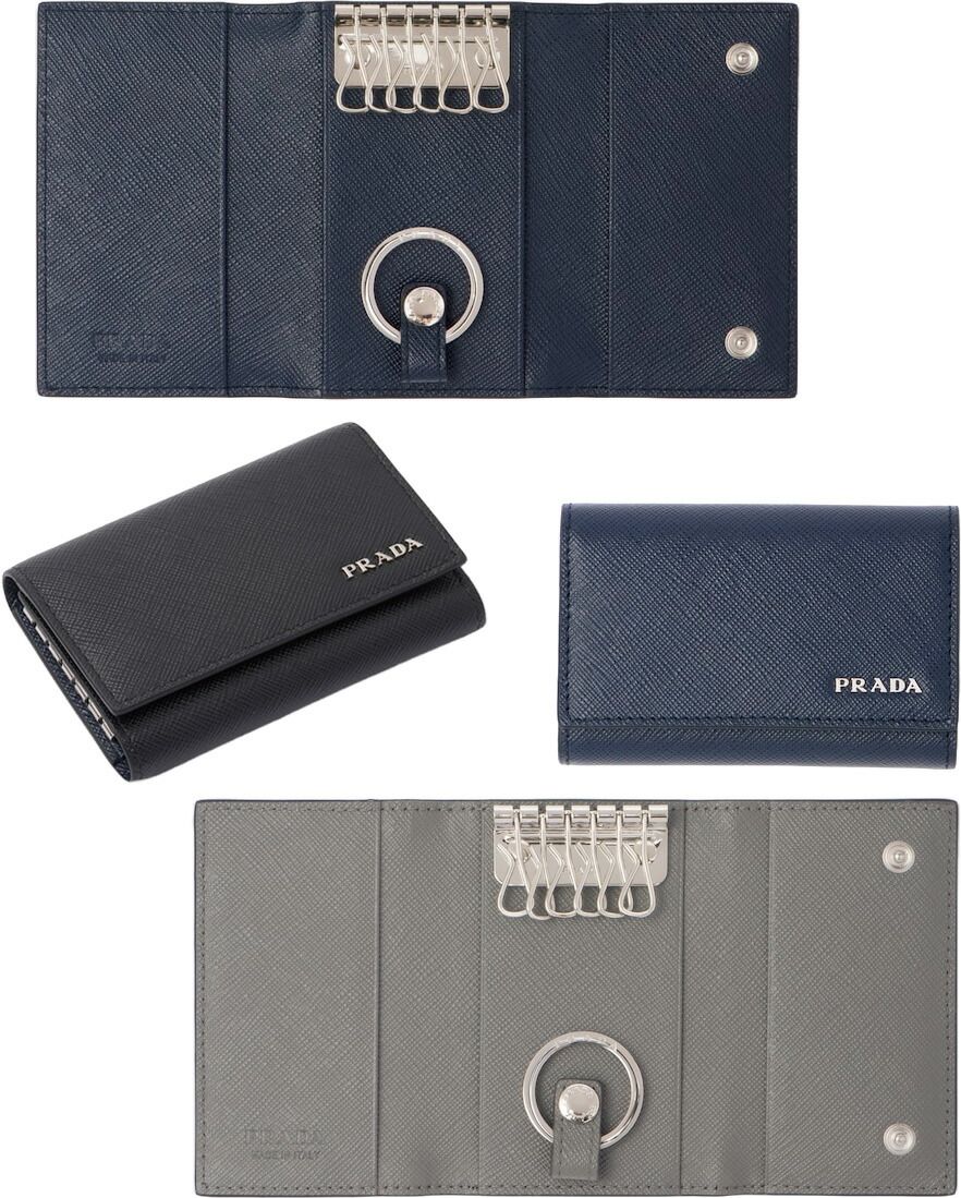 楽天市場】PRADA プラダ キーリング付きメタルロゴ 6連キーケースパス