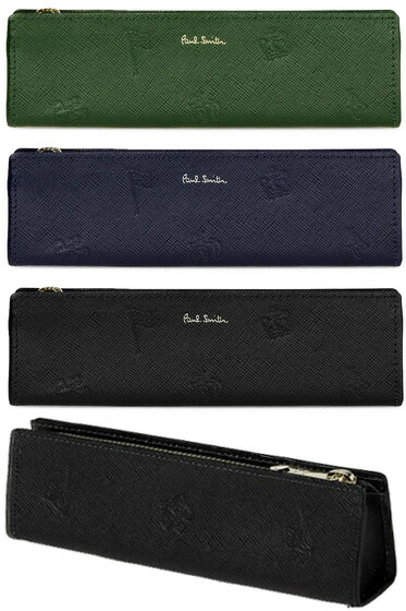 楽天市場】Paul Smith ポールスミスファスナー式レザーペンケース鉛筆