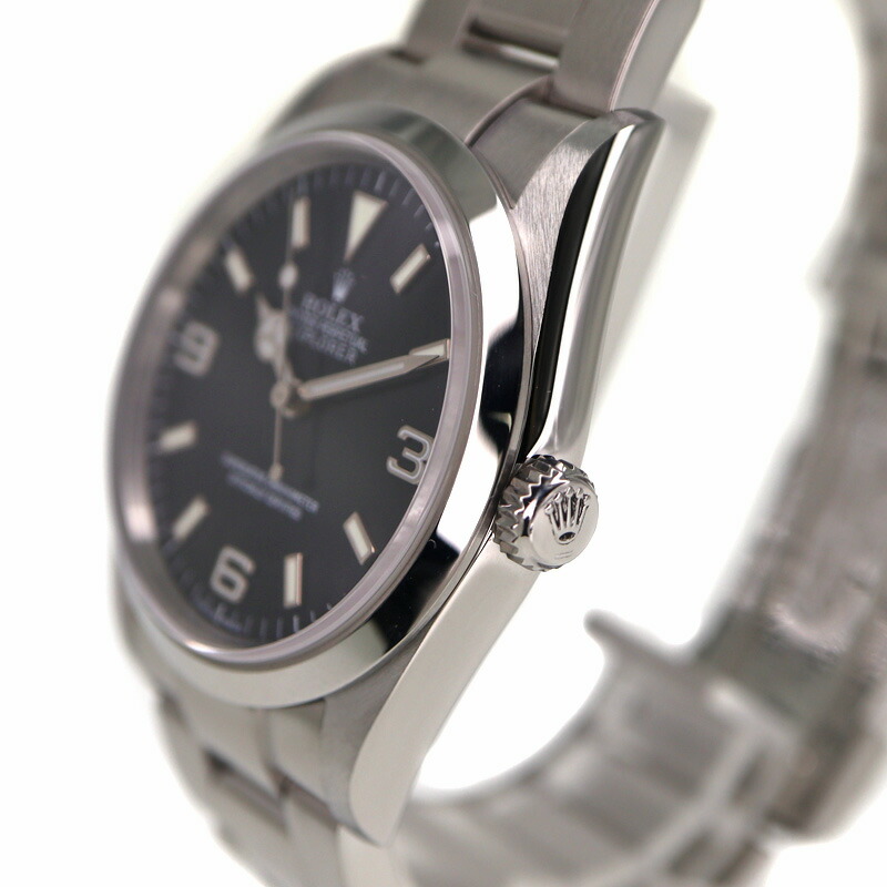 楽天市場】ロレックス Rolex 114270 エクスプローラー1 ブラック 自動
