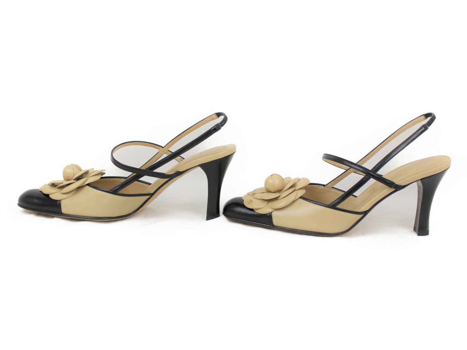 楽天市場】【箱・布袋あり】CHANEL シャネル カメリアデザインヒール