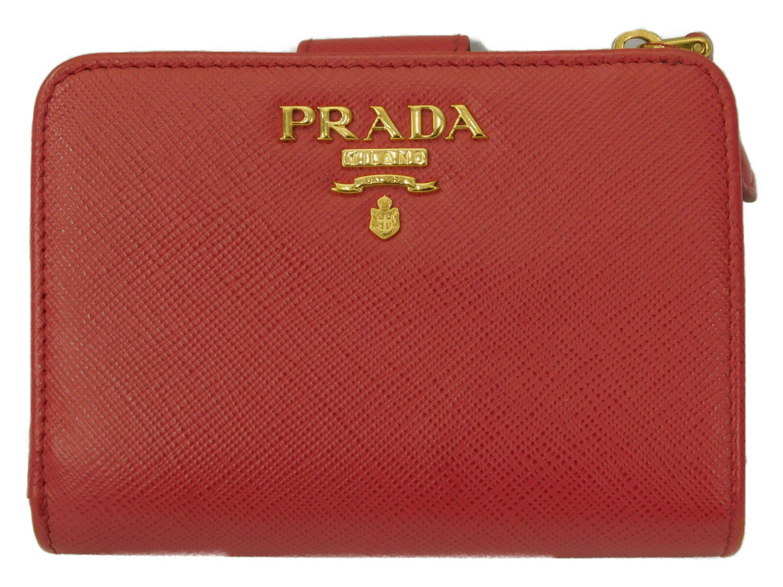 楽天市場】PRADA プラダ サフィアーノ コンパクトジップ 1ML018 赤
