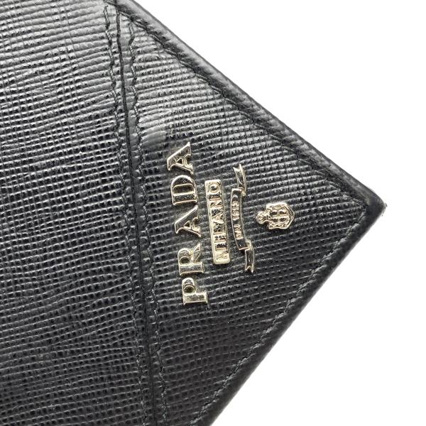 楽天市場】PRADA ﾌﾟﾗﾀﾞ ｻﾌｨｱｰﾉ ﾏﾈｰｸﾘｯﾌﾟ 札入れ 財布 黒 ﾌﾞﾗｯｸ 二