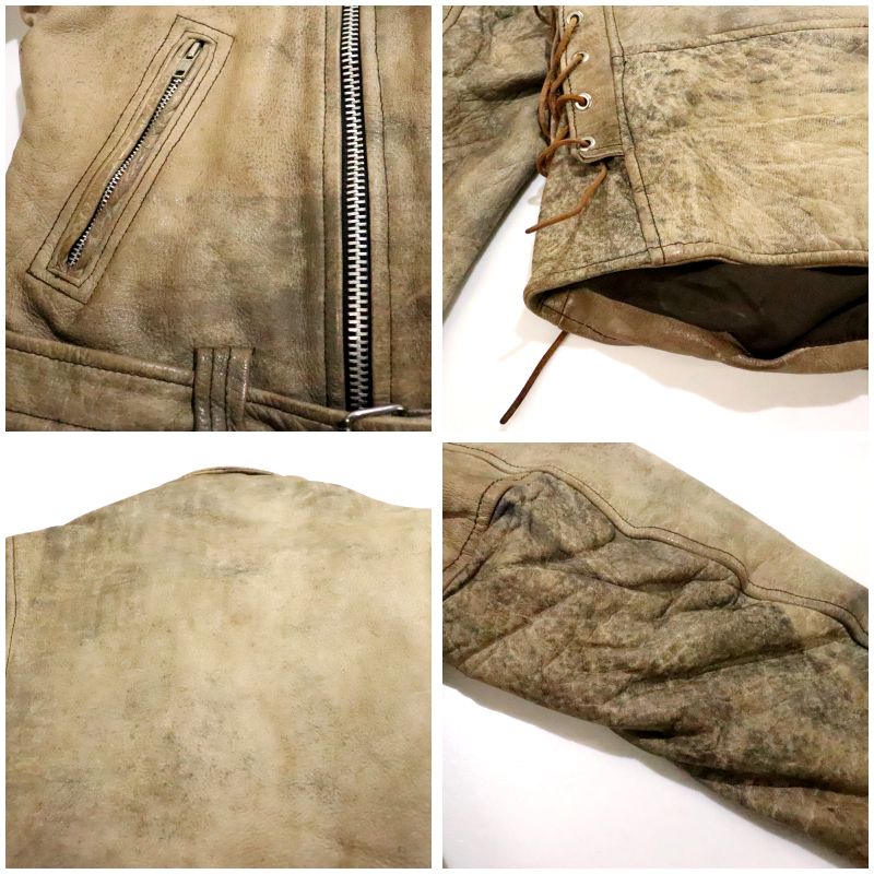 楽天市場】80s ヴィンテージ UNITK ダブルライダースジャケット 古着