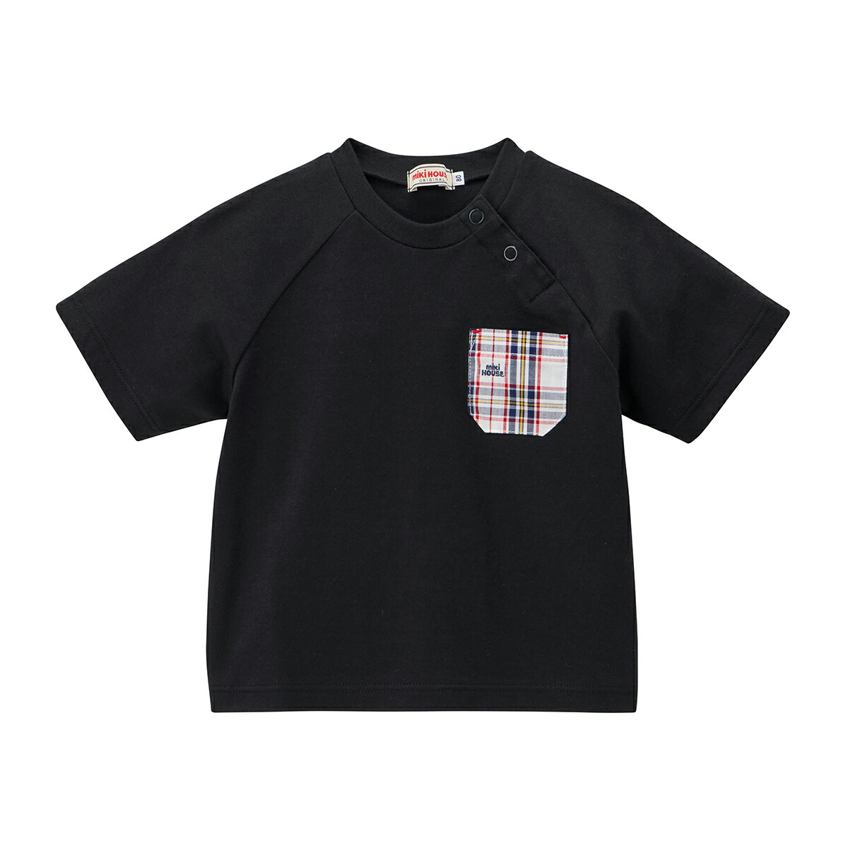 ミキハウス miki HOUSE 半袖 Tシャツ チェック90㎝今期