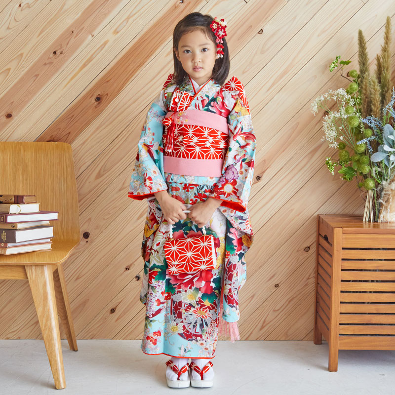 楽天市場】【レンタル】753 七五三 着物 7歳 フルセット 女の子