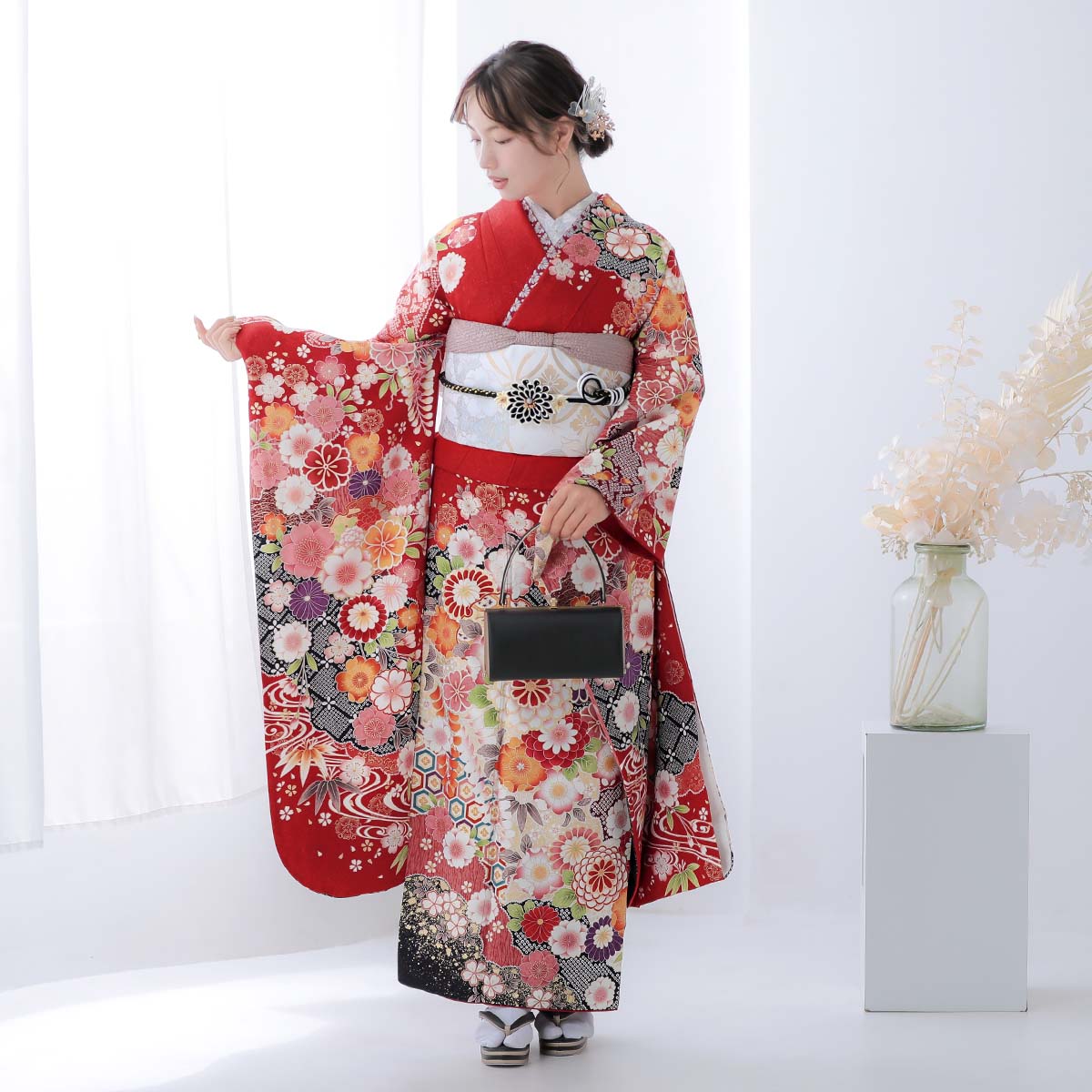 楽天市場】成人式早割クーポン10％オフ【振袖 レンタル】RS2097 正絹