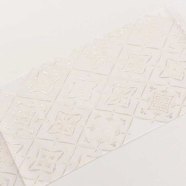 楽天市場】【3/11 01:59まで☆10%OFF】【夏帯】絽袋帯 「幾何学花菱襷