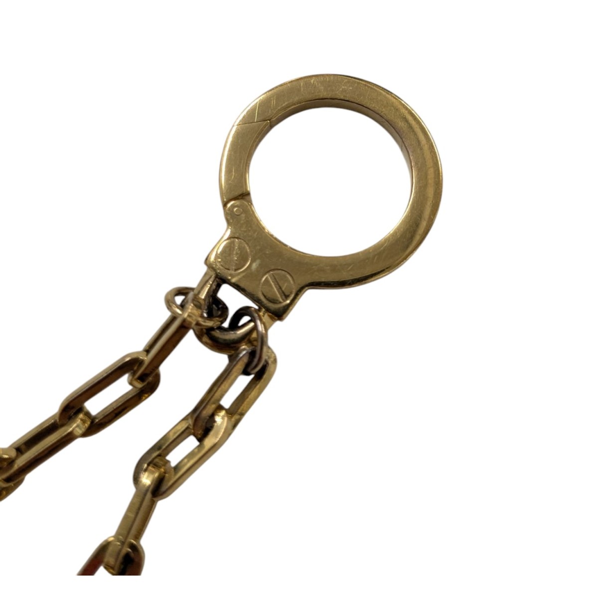 楽天市場】【中古】CELINEトリオンフチャーム キーリング ゴールド