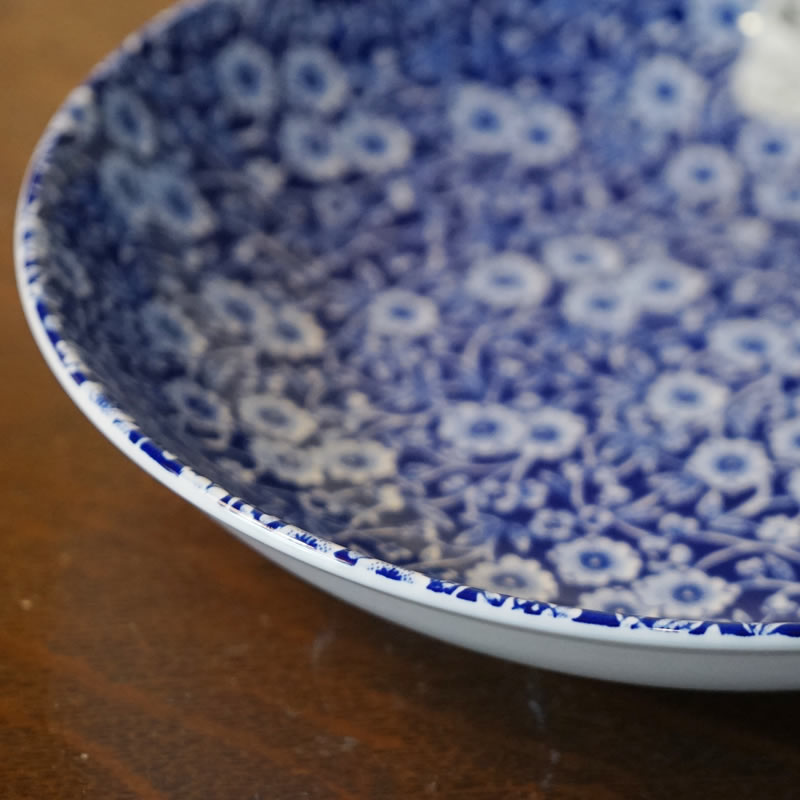 楽天市場】Calico ブルーキャリコ バーレイ社 パスタプレート 皿