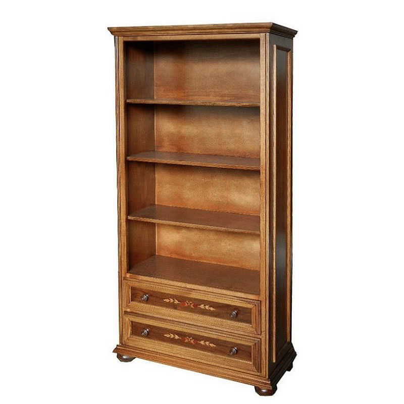楽天市場】イタリア家具 ブックケース ブックシェルフ 書棚 本棚 象嵌