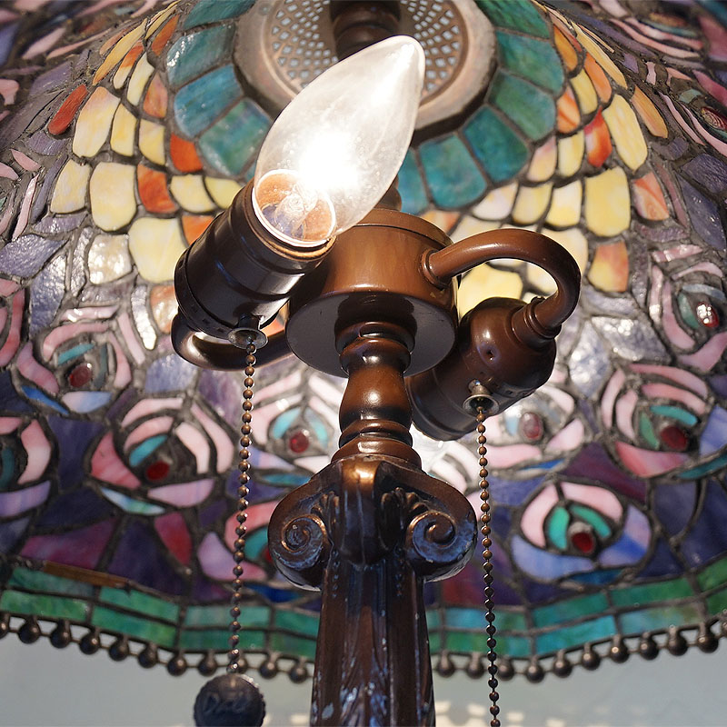 楽天市場】ヴィンテージ USED アメリカ製 ステンドグラスランプ