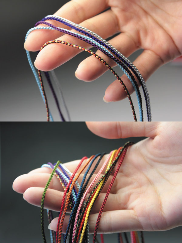 楽天市場】正絹組紐 A（極細）【太さ1.2〜1.5ミリ】【注文メートル数