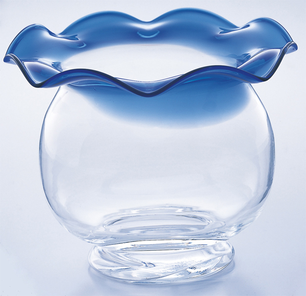 楽天市場】昭和レトロシリーズ 『金魚鉢 青 』 廣田硝子 : キッチン