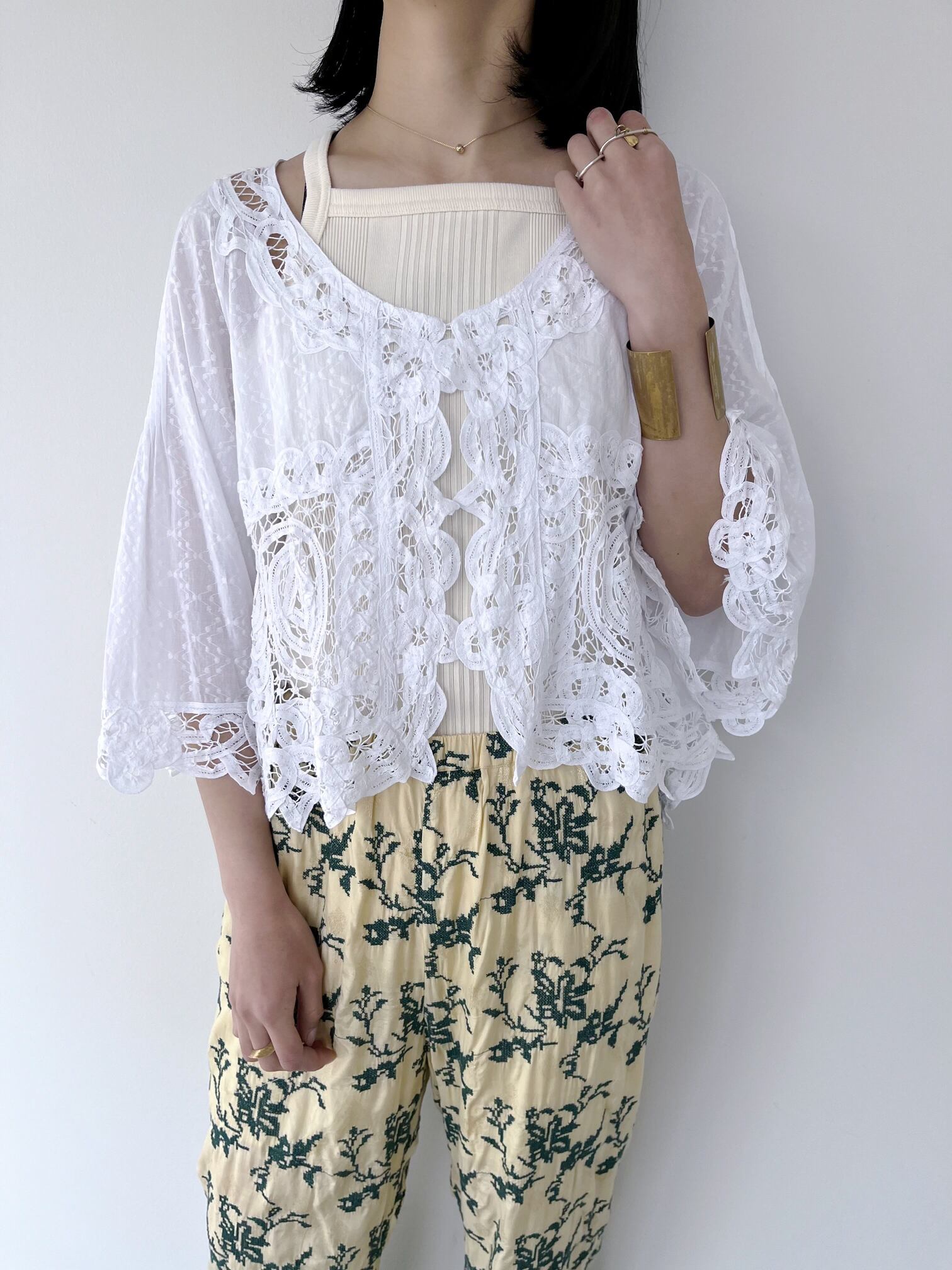 楽天市場】【Sara Mallika】 Cotton Batten Lace Top サラマリカ