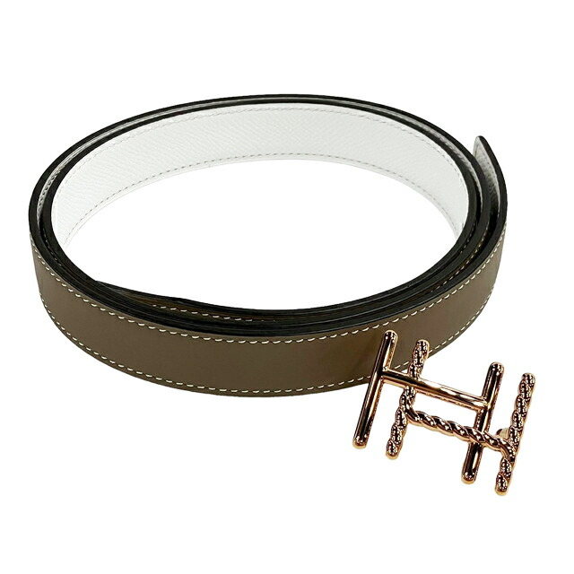 楽天市場】HERMES エルメス H・オ・カレ ツイスト ベルト リバーシブル