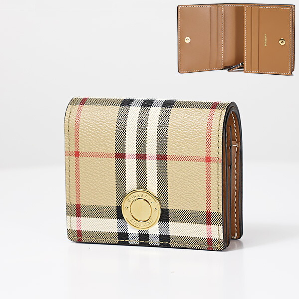 楽天市場】Burberry バーバリー Small Check Bi-Fold Wallet 二つ折り