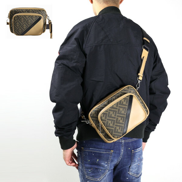 楽天市場】FENDI フェンディ FENDI Diagonal Duo Camera Case ベルト