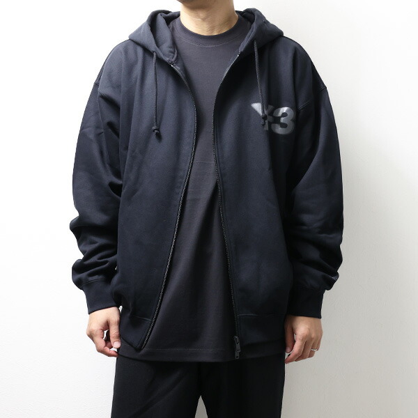 楽天市場】Y-3 ワイスリー LOGO ZIP HODDIE パーカー ジップアップ
