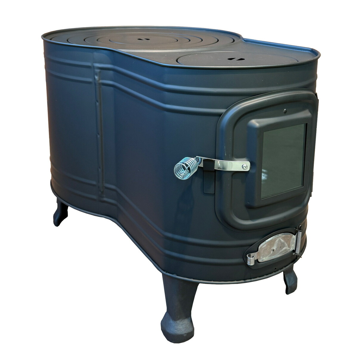 楽天市場】ホンマ製作所 薪ストーブ ステンレス黒耐熱 窓付 時計型 ASW