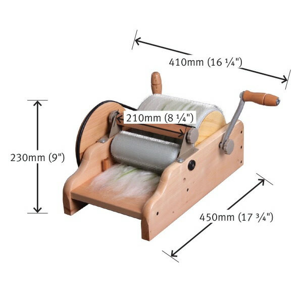 楽天市場】アシュフォード・ドラムカーダー スーパーファイン（細 120