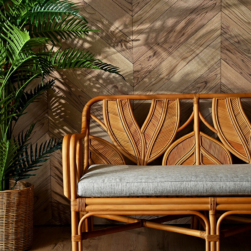 楽天市場】【新商品ポイント10倍】ラタンチェア 2人掛け ラタンソファ