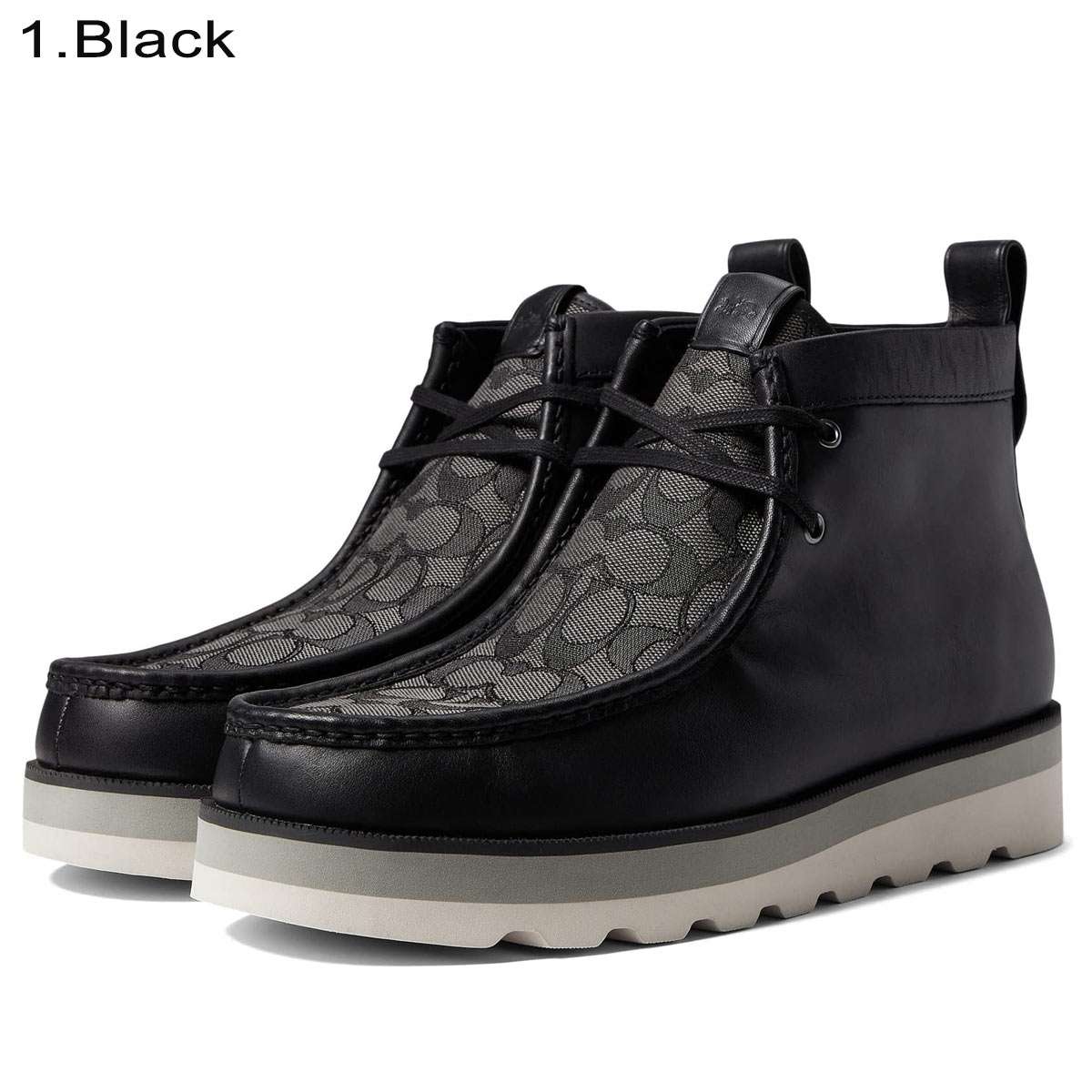 楽天市場】コーチ ブーツ メンズ ローカット 本革 ワークブーツ