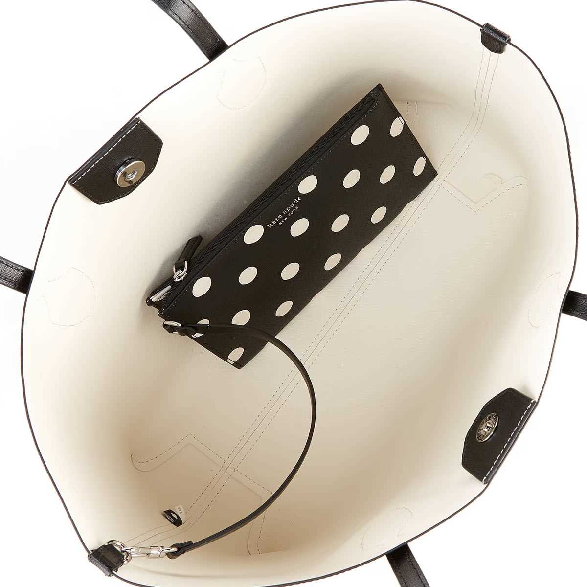 楽天市場】ケイトスペード トートバッグ ポーチ付き 水玉ドット