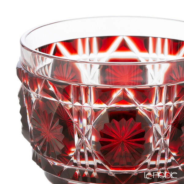 楽天市場】【P10倍・クーポン】復元薩摩切子 猪口A／1103 八角籠目 銅