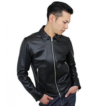 楽天市場】ラム革 襟付き シングルライダース SS〜LL 日本製