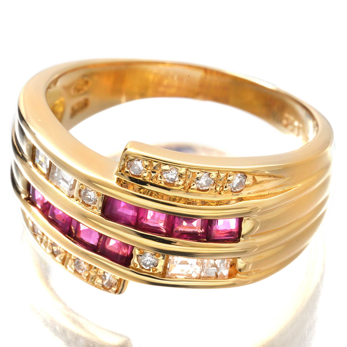 楽天市場】ジュエリーマキ リング 指輪 ルビー 0.65ct ダイヤモンド