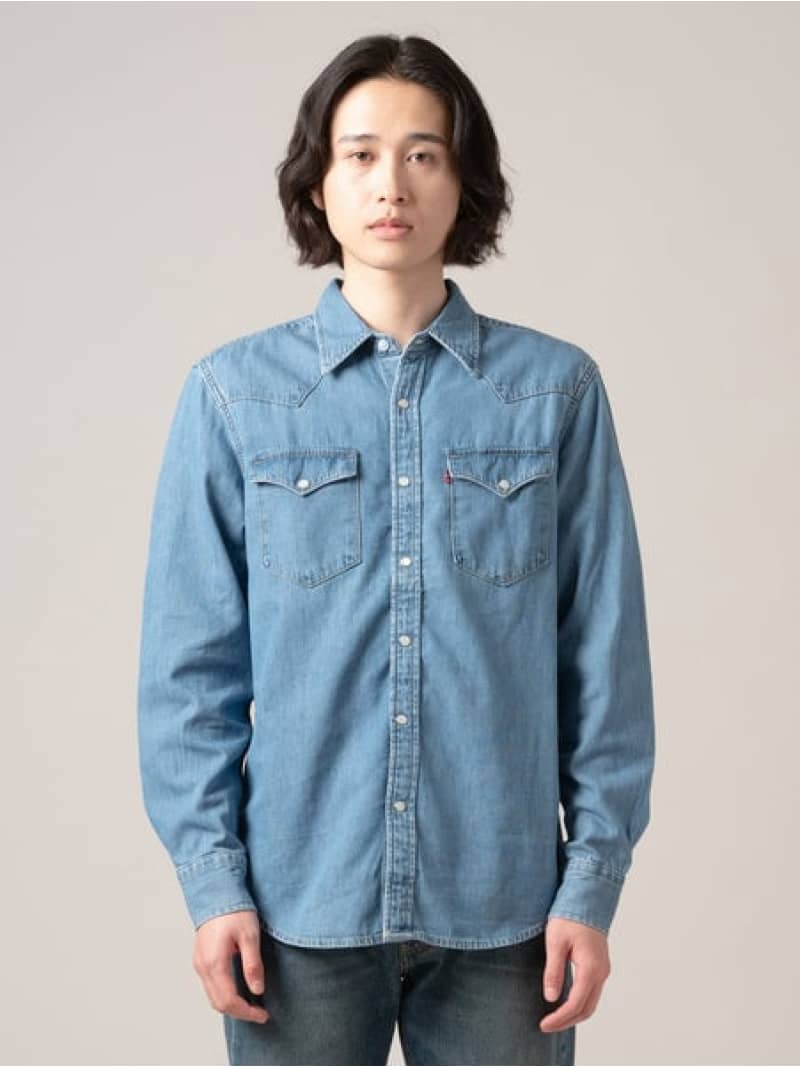 楽天市場】Levi's リーバイス バーストゥー ウェスタンシャツ デニム