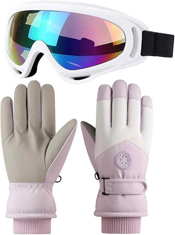 楽天市場】スキー 手袋 ゴーグル セット 防寒 防風 男女兼用 暖かい