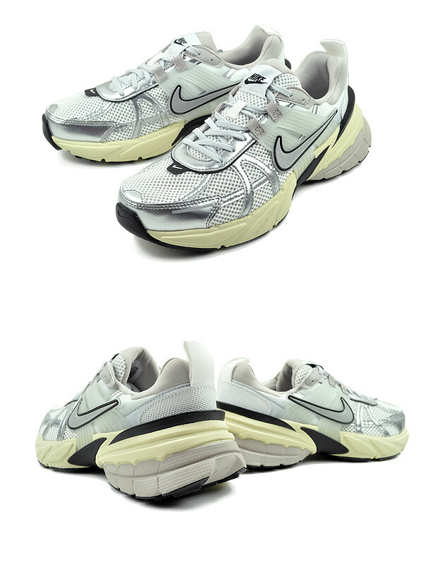 楽天市場】NIKE WMNS V2K RUN summit white/metallic silver fd0736