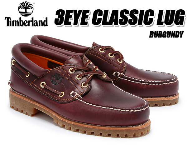 楽天市場】TIMBERLAND 3EYE CLASSIC LUG Burgandy/bur 50009