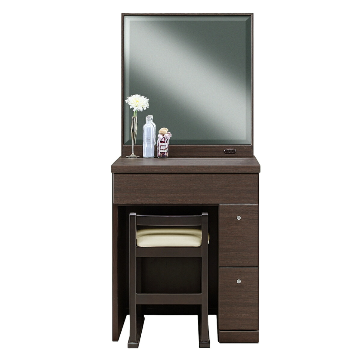 楽天市場】ドレッサー 鏡台 一面鏡 幅58.5cm プリマ （ 奥行41cm