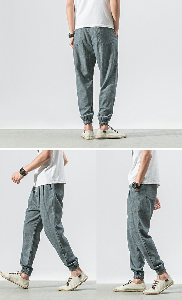 楽天市場】サルエルパンツ メンズ アンクルパンツ イージーパンツ