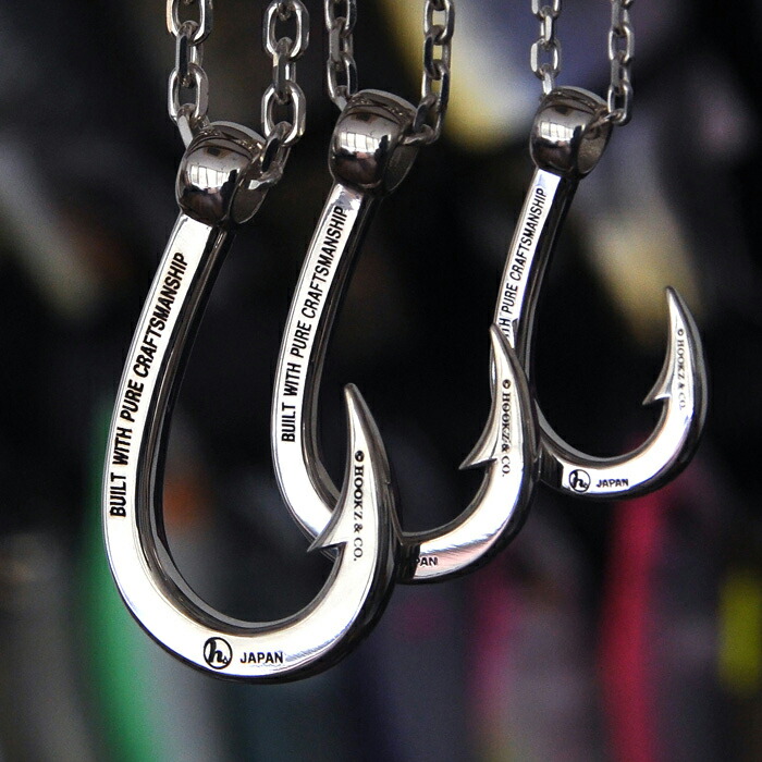 楽天市場】日本製 HOOKZ 釣り針ネックレス MK2/Lサイズ シルバー