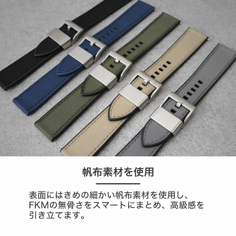 楽天市場】MOD SAILCLOTH FKM RUBBER STRAP ラバー ストラップ カン幅