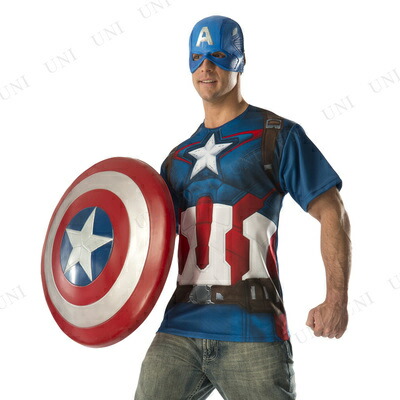 楽天市場】コスプレ 仮装 キャプテンアメリカ Tシャツ＆マスク L